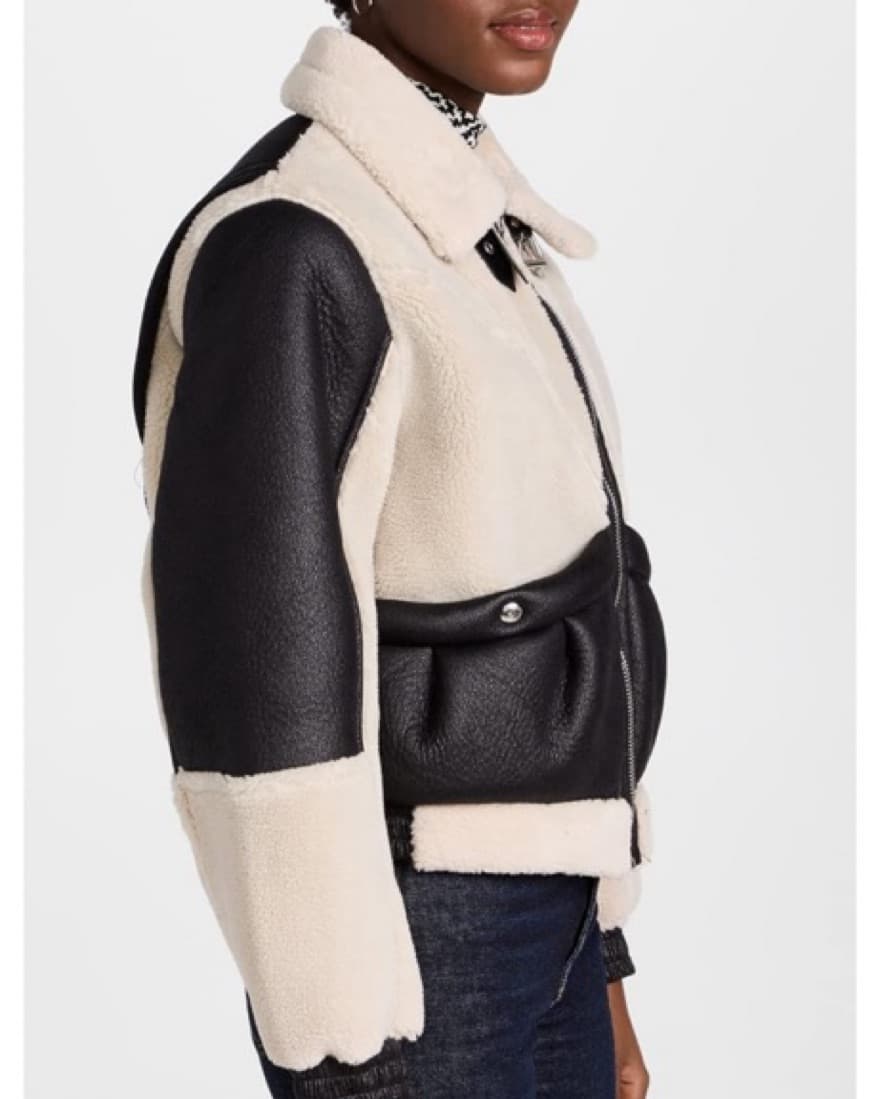 Blank NYC Faux Shearling Moto Jacket - Image 5