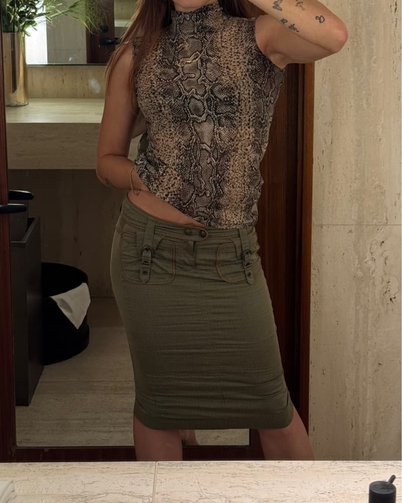 2000s Robert Cavalli Pencil Skirt  - Image 1