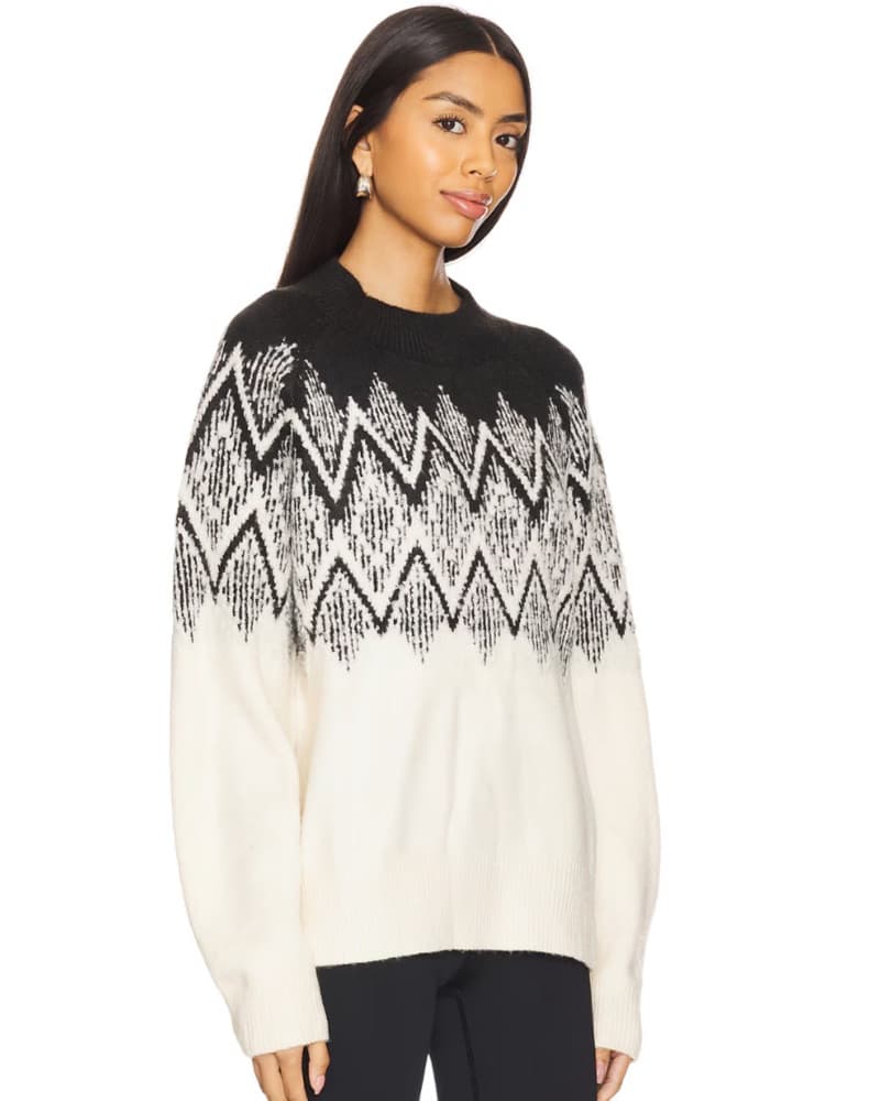 Siren Relaxed Jacquard Sweater - Image 1