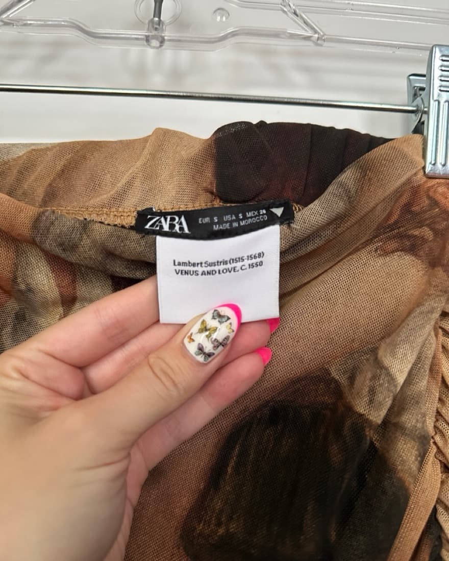 Art History Printed Tulle Zara Skirt - Image 5