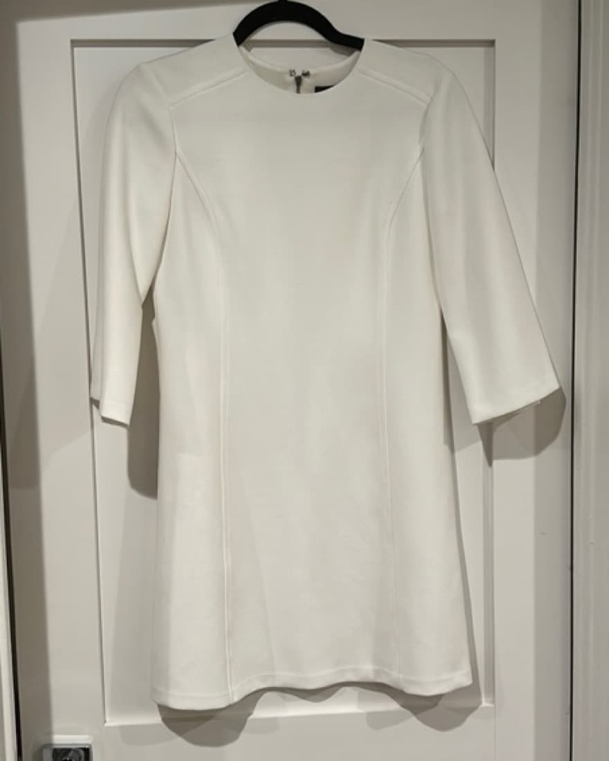 Alice + Olivia White LS Dress - Image 3