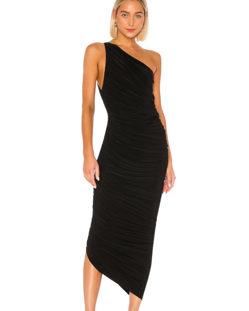 Norma Kamali Diana Black Gown - Image 3