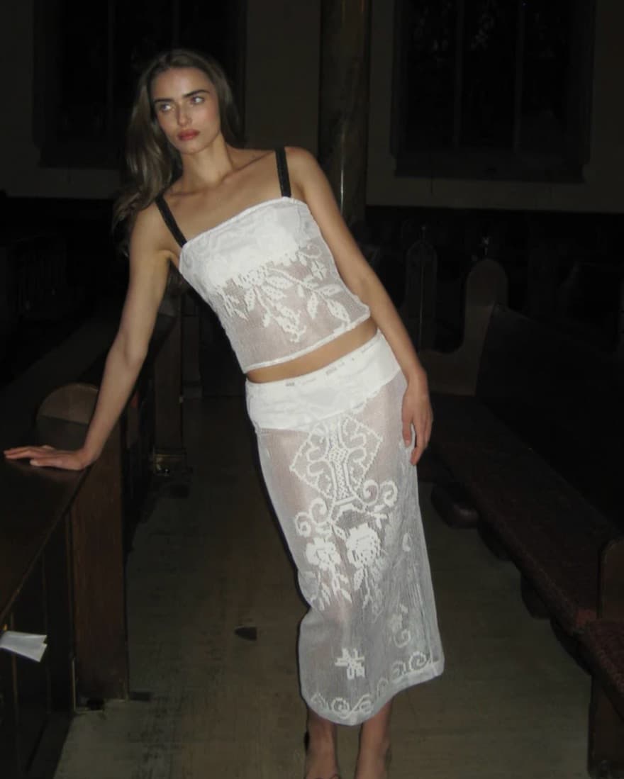 WITH JÉAN Saint Top & Skirt | White - Image 4