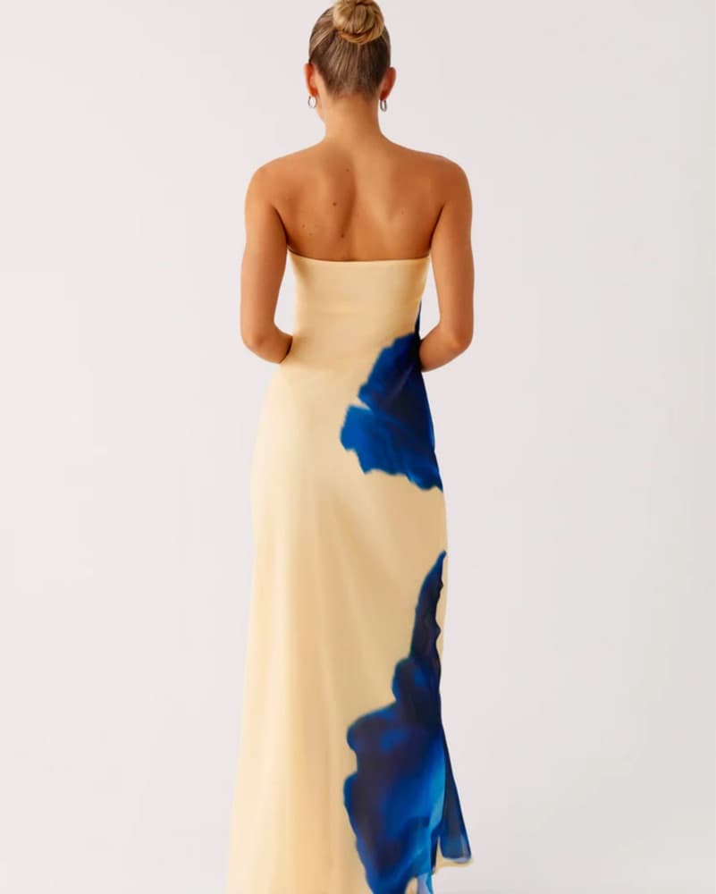 Floral Strapless Maxi Dress - Image 2