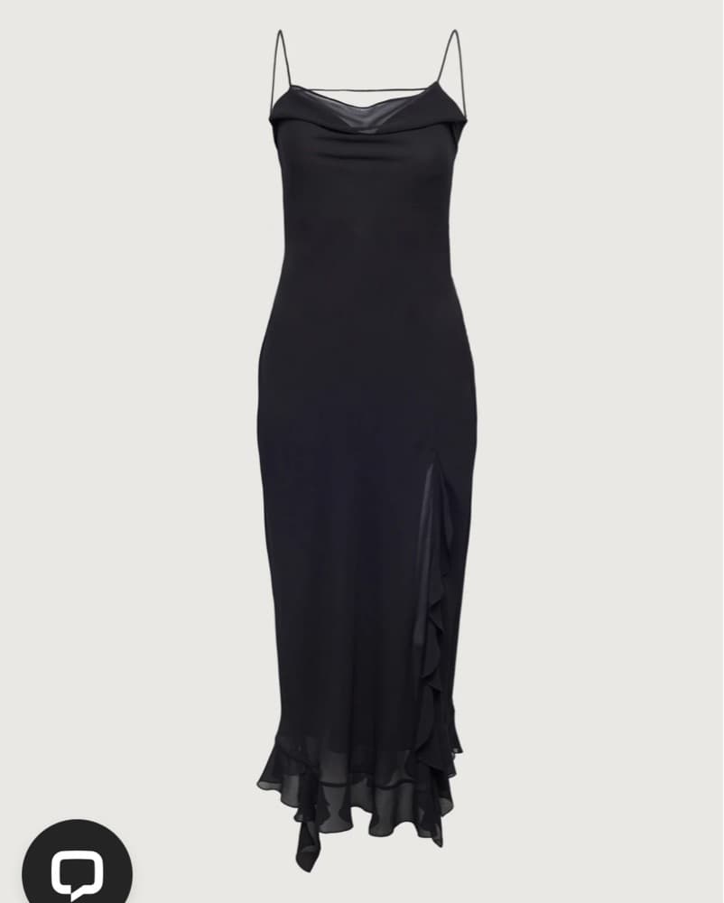 Oak + Fort Ruffled Trim Midi Dress - Image 3