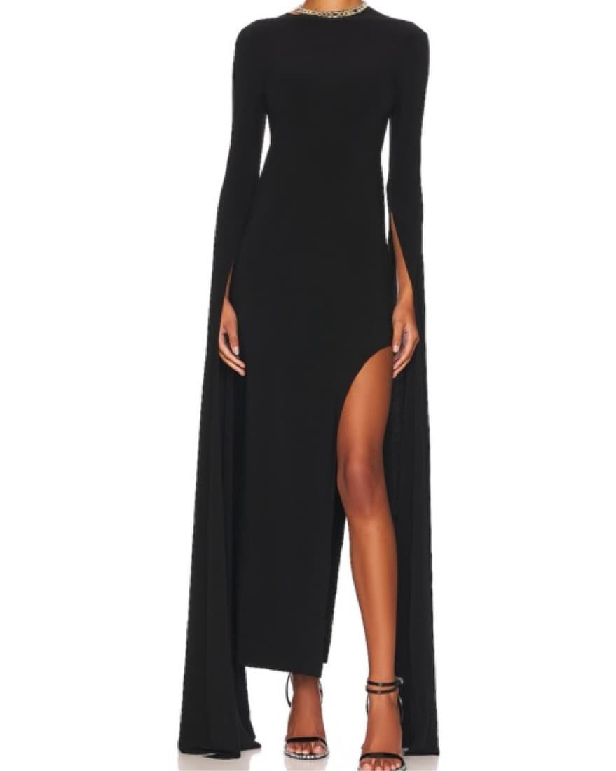 Norma Kamali Ribbon Sleve Gown - Image 1