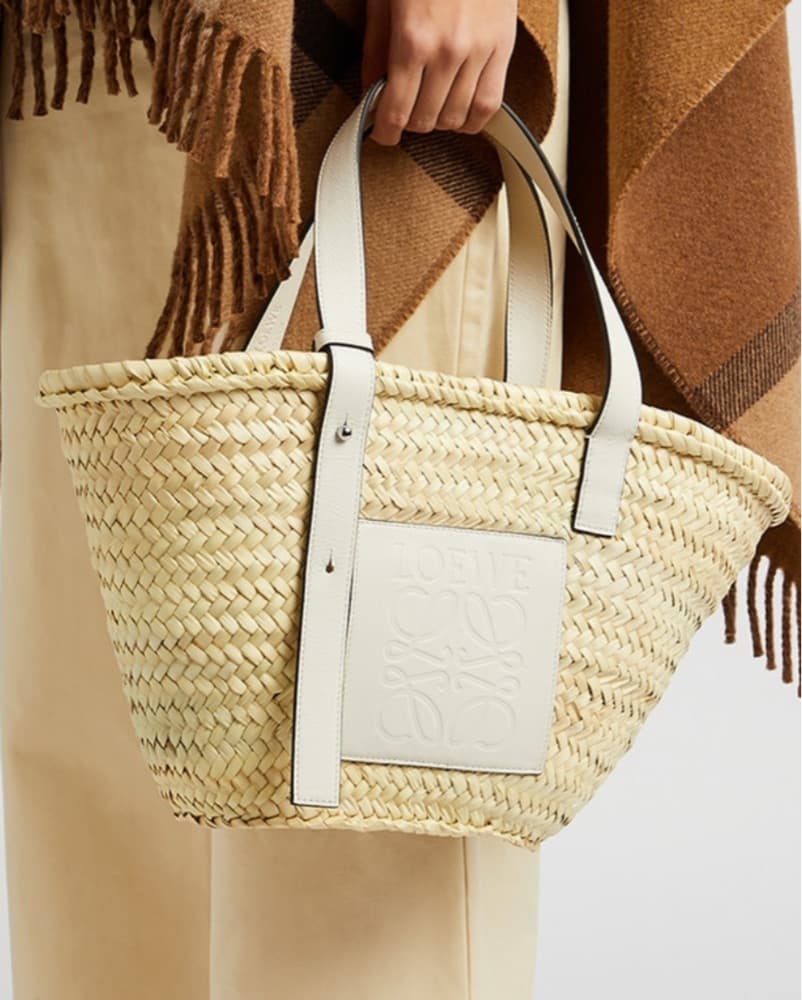 Loewe Basket Medium Raffia Bag - Image 1