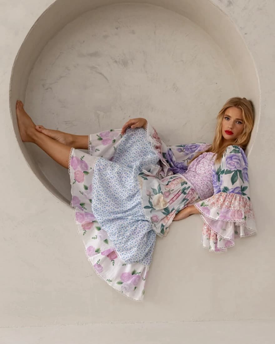 Fillyboo Cascading Flower-Centric Maxi  - Image 4