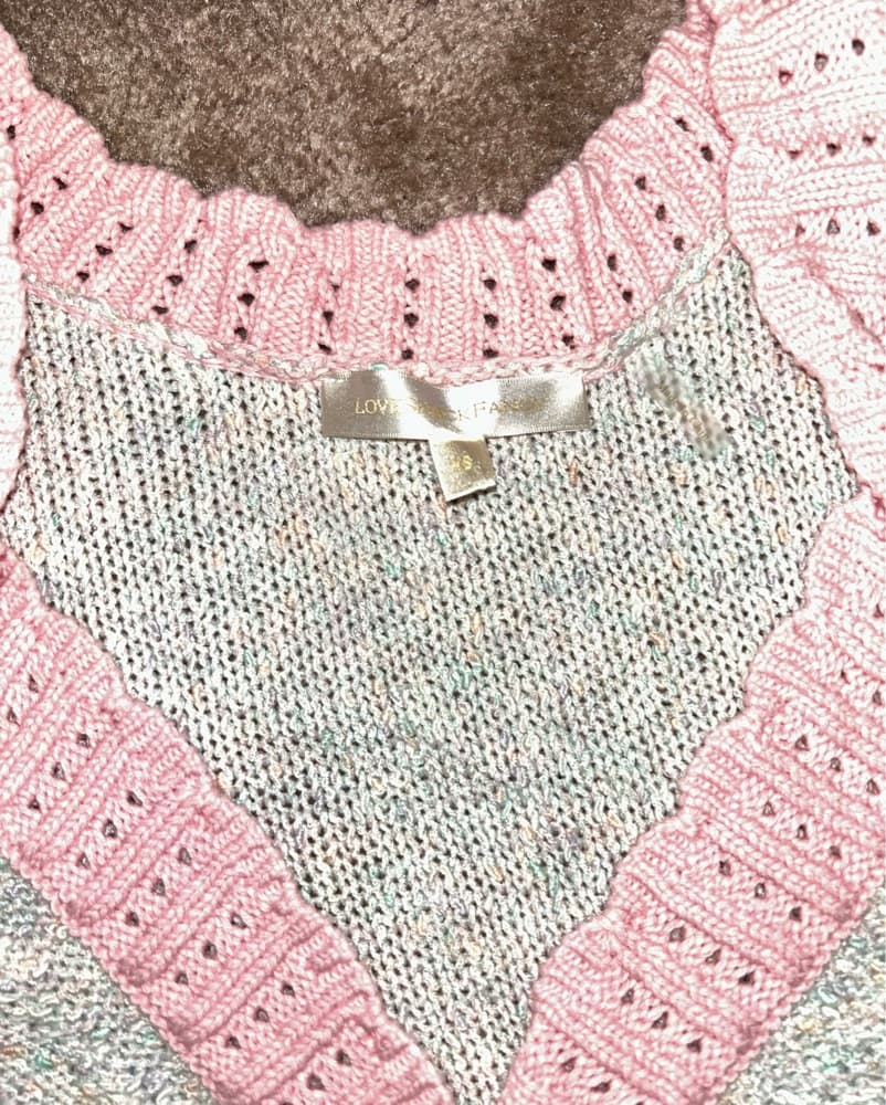 Loveshackfancy Green Cropped Cardigan - Image 3