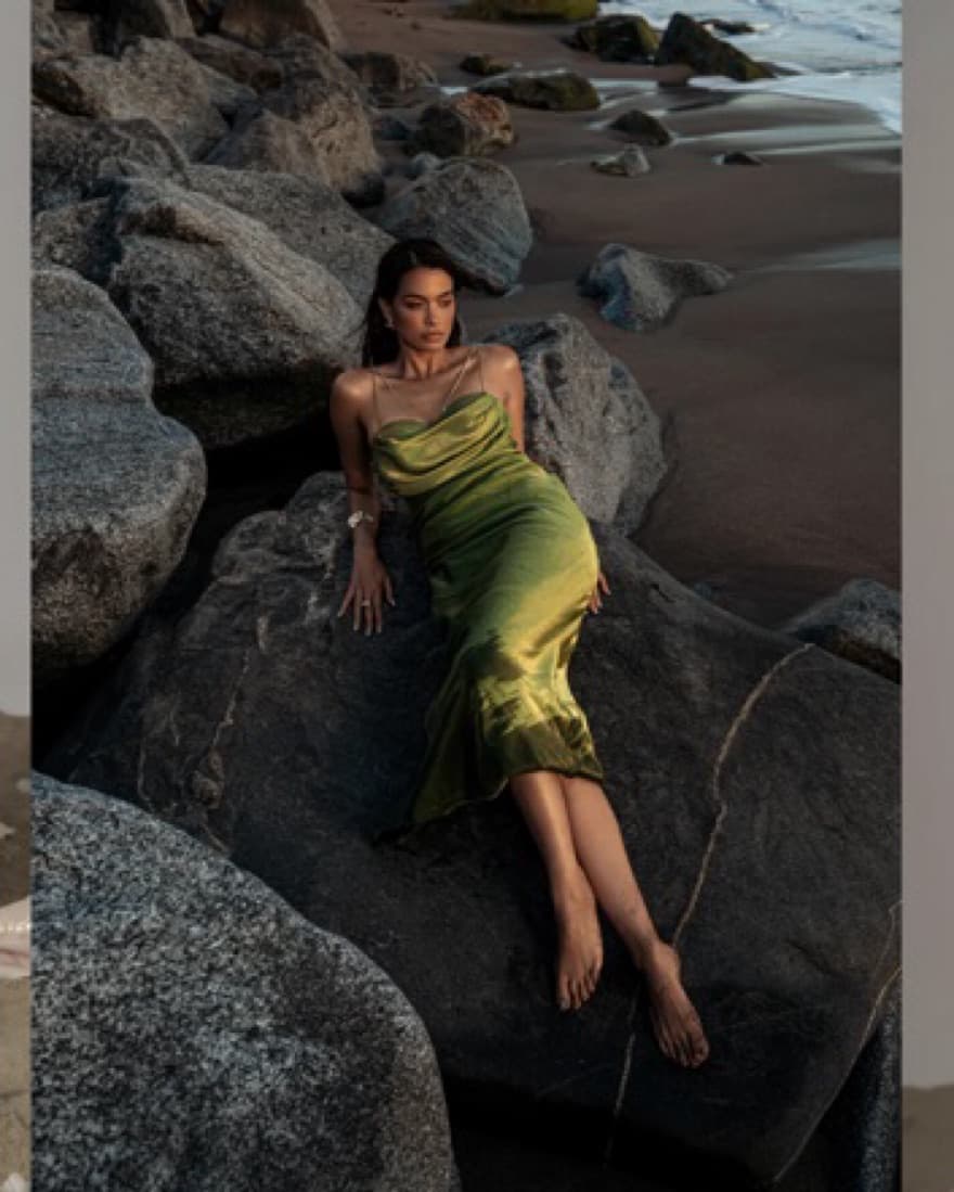 GREEN VISIONS OF YOU DRESS - Image 5