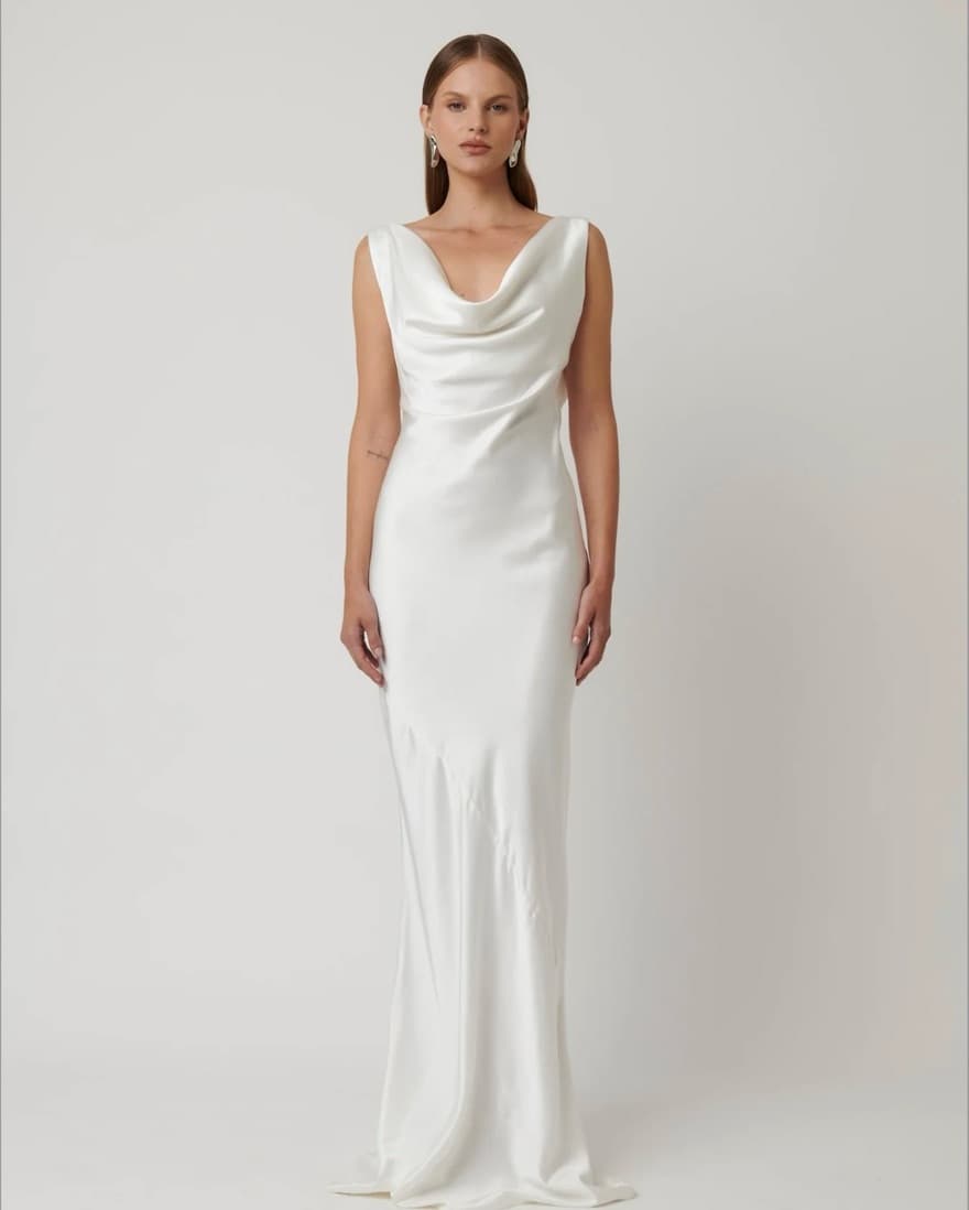 White Silky Dress - Image 1