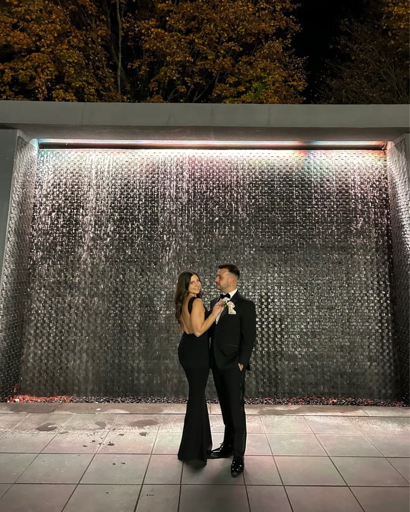 Black Open Back Gown  - Image 2