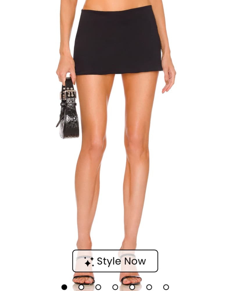 Guizo Black Mini Skirt - Image 1
