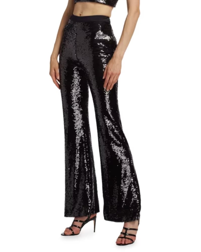 Cinq a Sept Amy Sequin Flared Pant - Image 1
