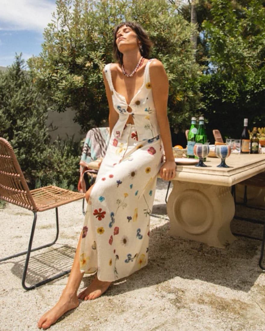 Love Language Floral Top & Skirt Set - Image 3