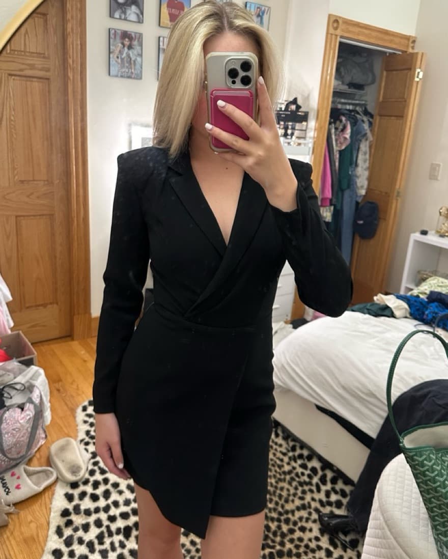 Black Express Blazer Dress - Image 1