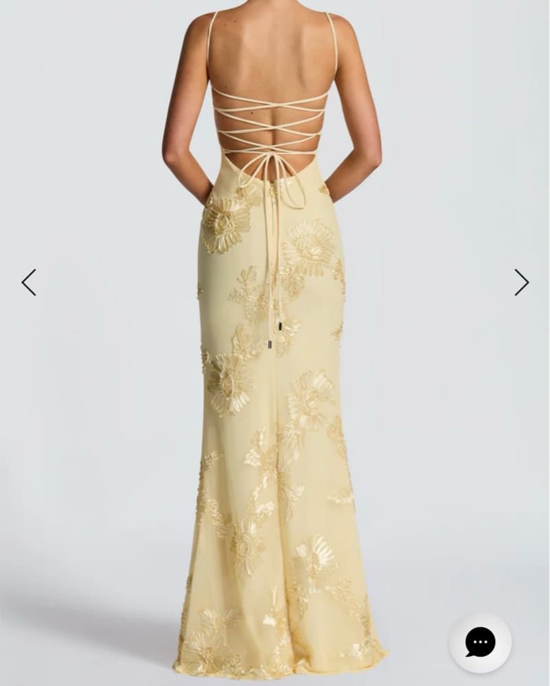 NEFERTITI MAXI DRESS - LEMON - Image 2