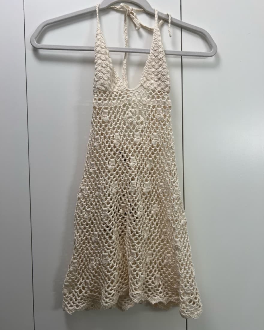 Akoia Crochet Knot Jepun Dress Coconut - Image 2