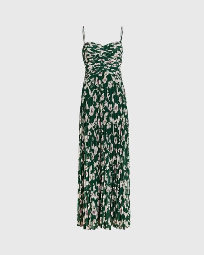 modest cream maxi dress Tayla Cotton in Colour:Beige pop a sharp pointed collar Home - Bridal Wear