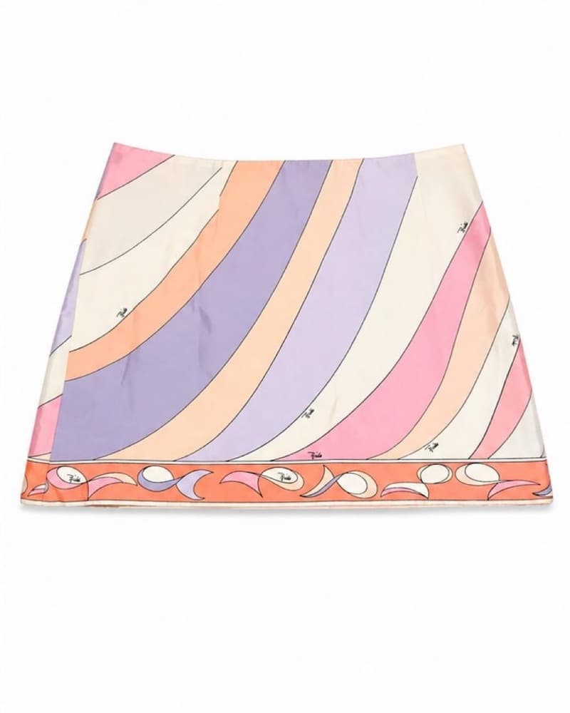 Viral Pucci Silk Skirt - Image 4