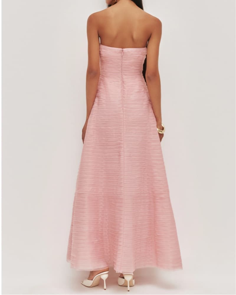 Aje Soundscape Maxi Dress Chalk Pink - Image 3
