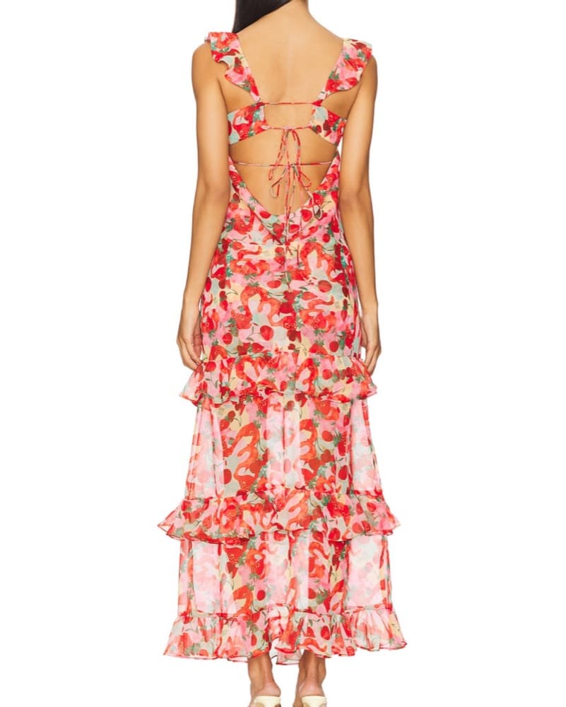 Ambrosia Ruffle Dress And Scarf  - Image 3