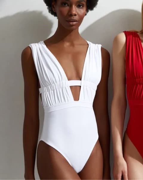 OYE Swimwear Athena One Piece in White - Image 4