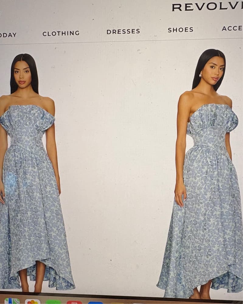 Elliatt Revolve Jacquard Asymetric Gown - Image 1