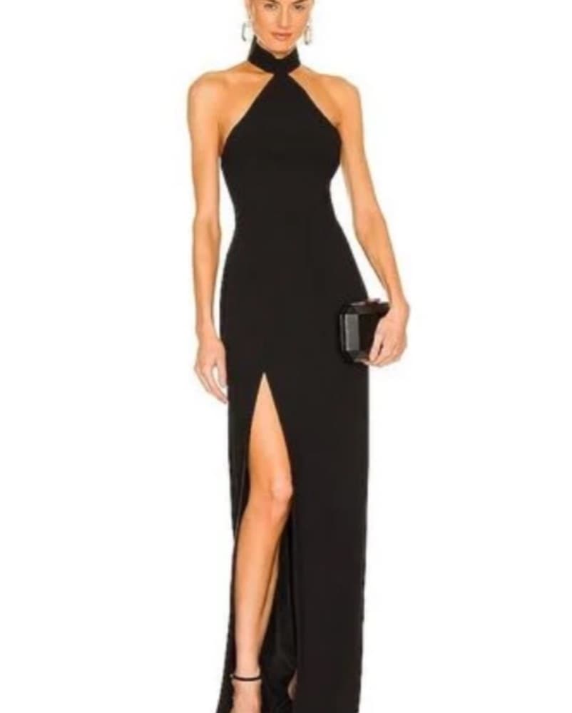 Amanda Uprichard Black Dress - Image 1