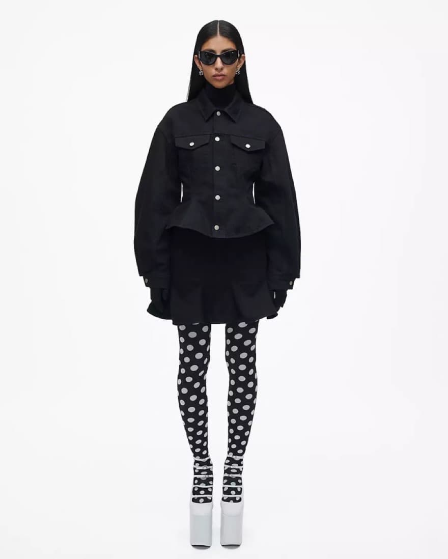 Fluted Denim Jacket  - Image 1
