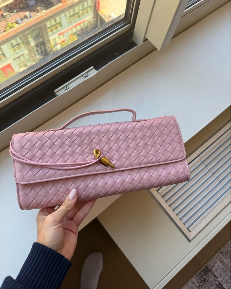 Pink Bottega Clutch Dupe - Image 1