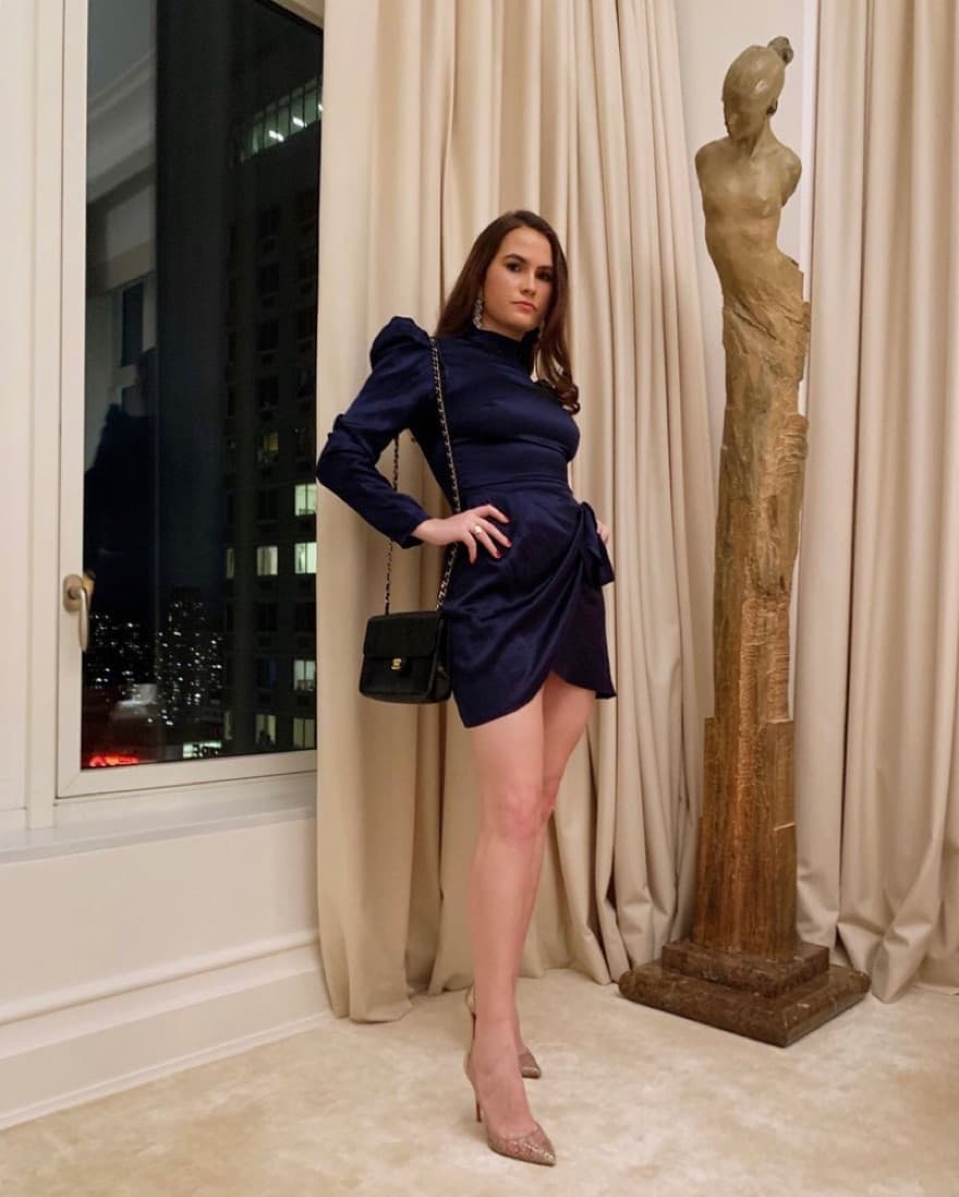 Reformation Silk Mini Dress - Image 1