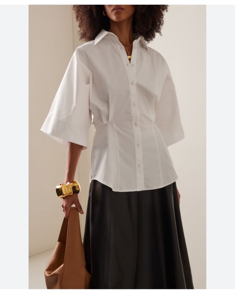 Brandon Maxwell Cotton Buttondown Top  - Image 1