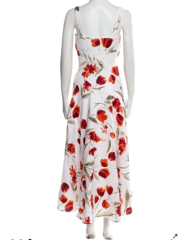 Reformation White floral midi dress  - Image 2