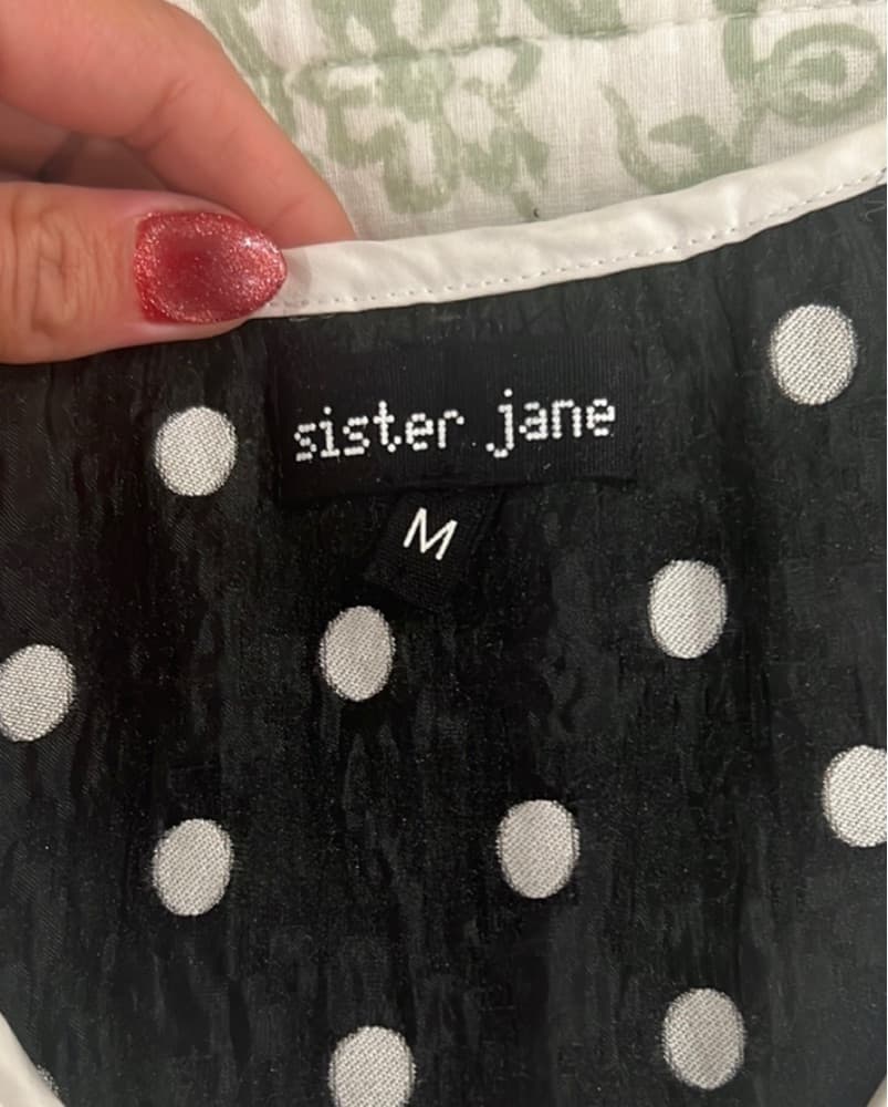 Puffy Sleeve Polka Dot Top - Image 2