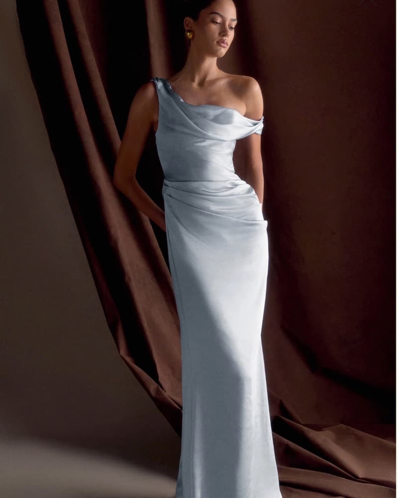 Meshki DALIA Off Shoulder Maxi – Blue - Image 1