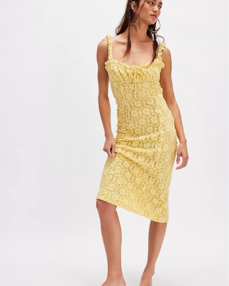 Free People Lucinda Lace Midi Dress - Image 3