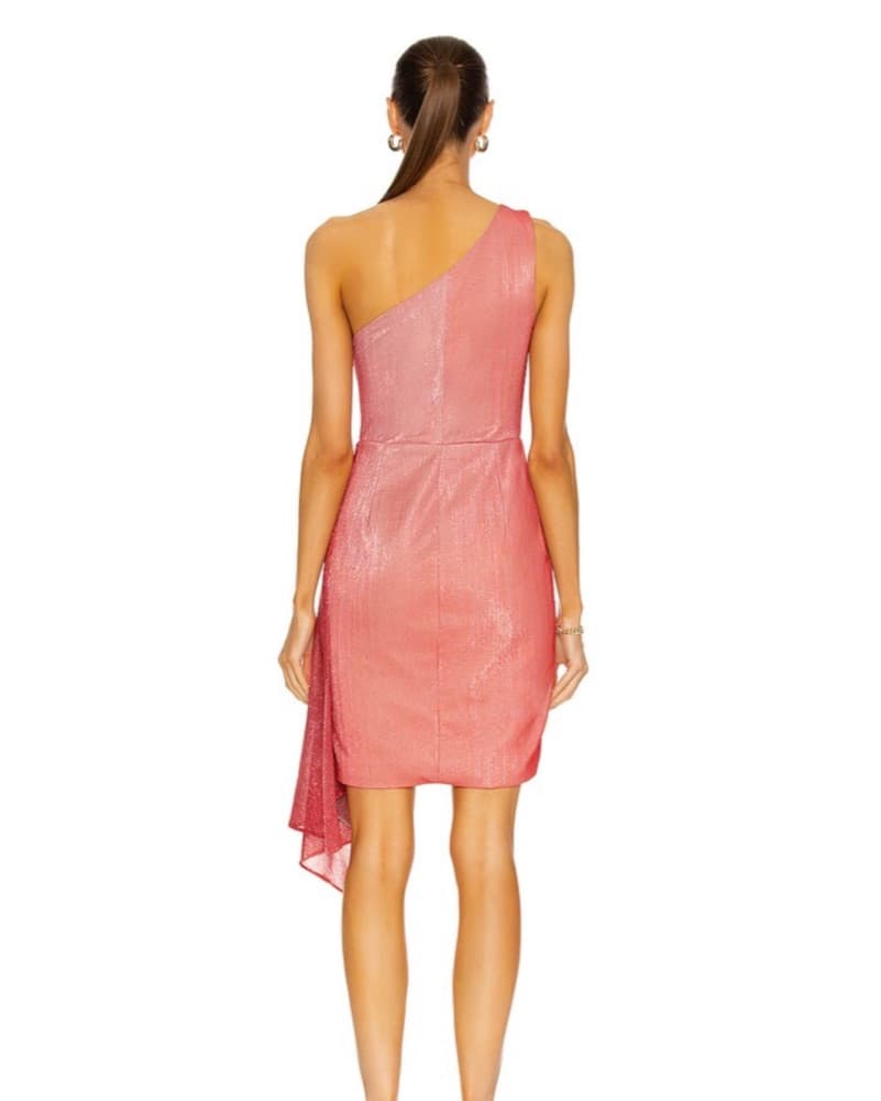 PatBO Ombre Lurex One Shoulder Dress - Image 3
