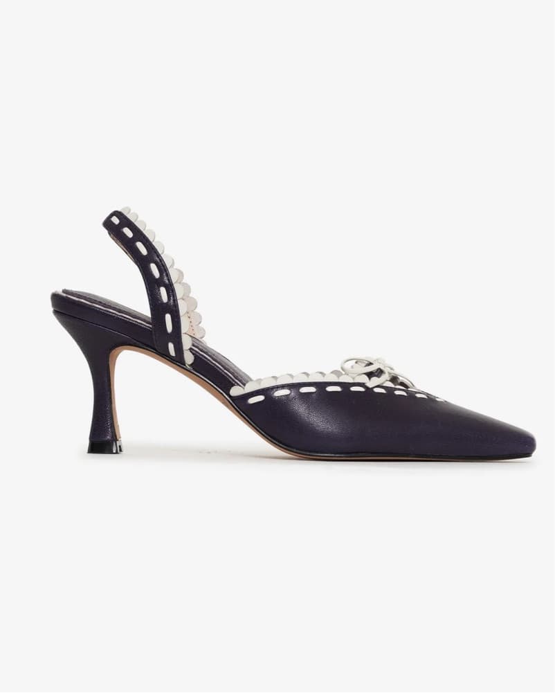 For Love & Lemons Navy Charlie Heel - Image 3