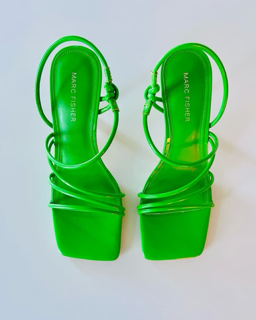Green Strappy Stilettos - Image 1