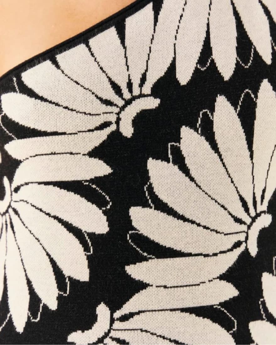Farm Rio Black And White Banana Dress - Image 3