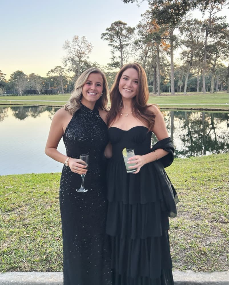 Elegant Black Tiered Maxi Dress - Image 2