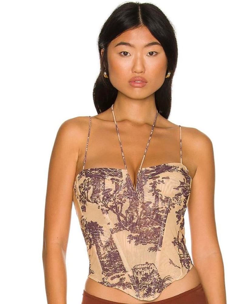 Miaou  Aphex Corset in Gold Toile - Image 1