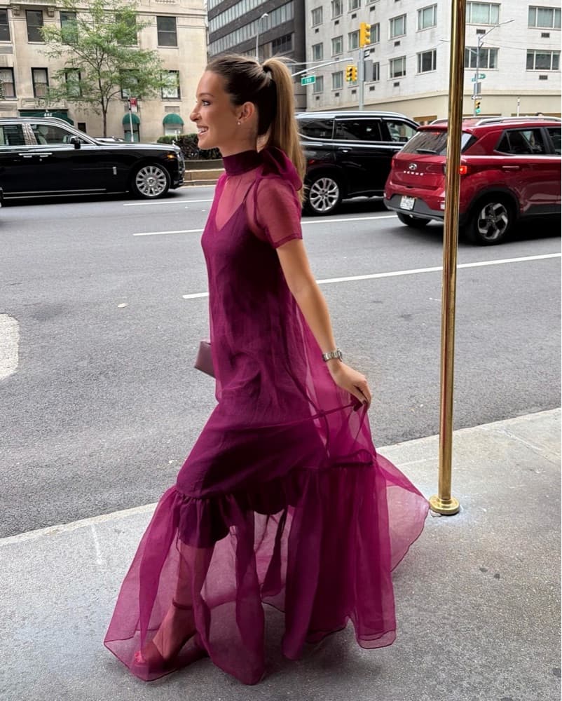 Staud Calluna Maroon Dress - Image 3