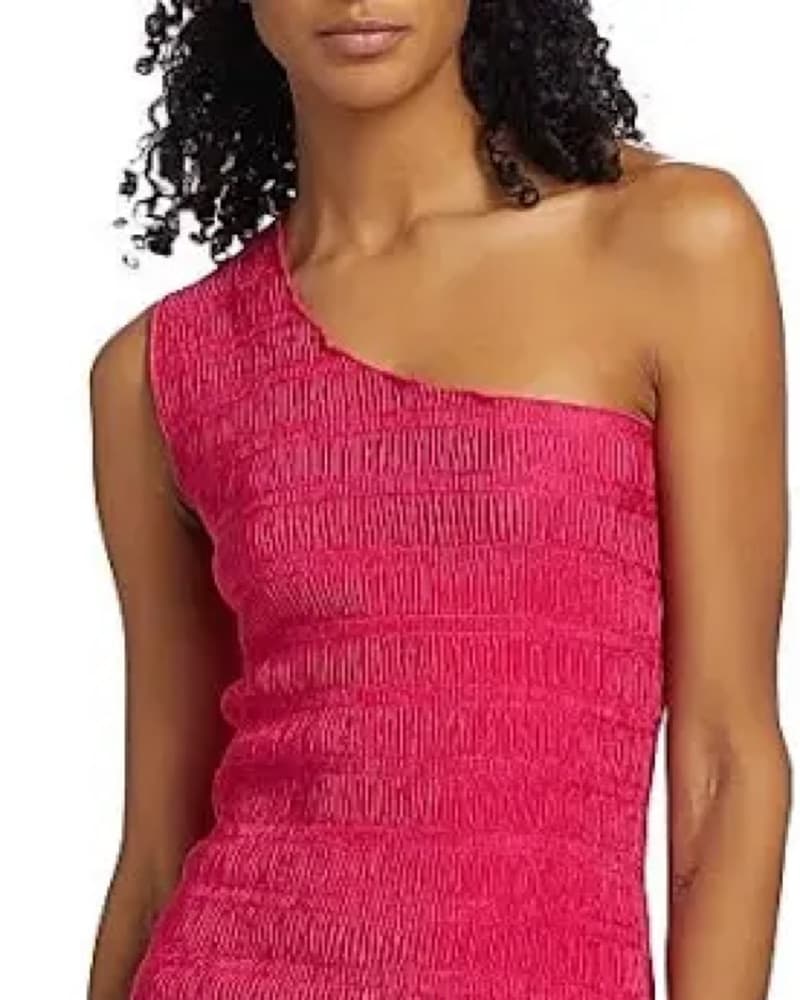L’IDEE One Shoulder Long Pink Dress - Image 2