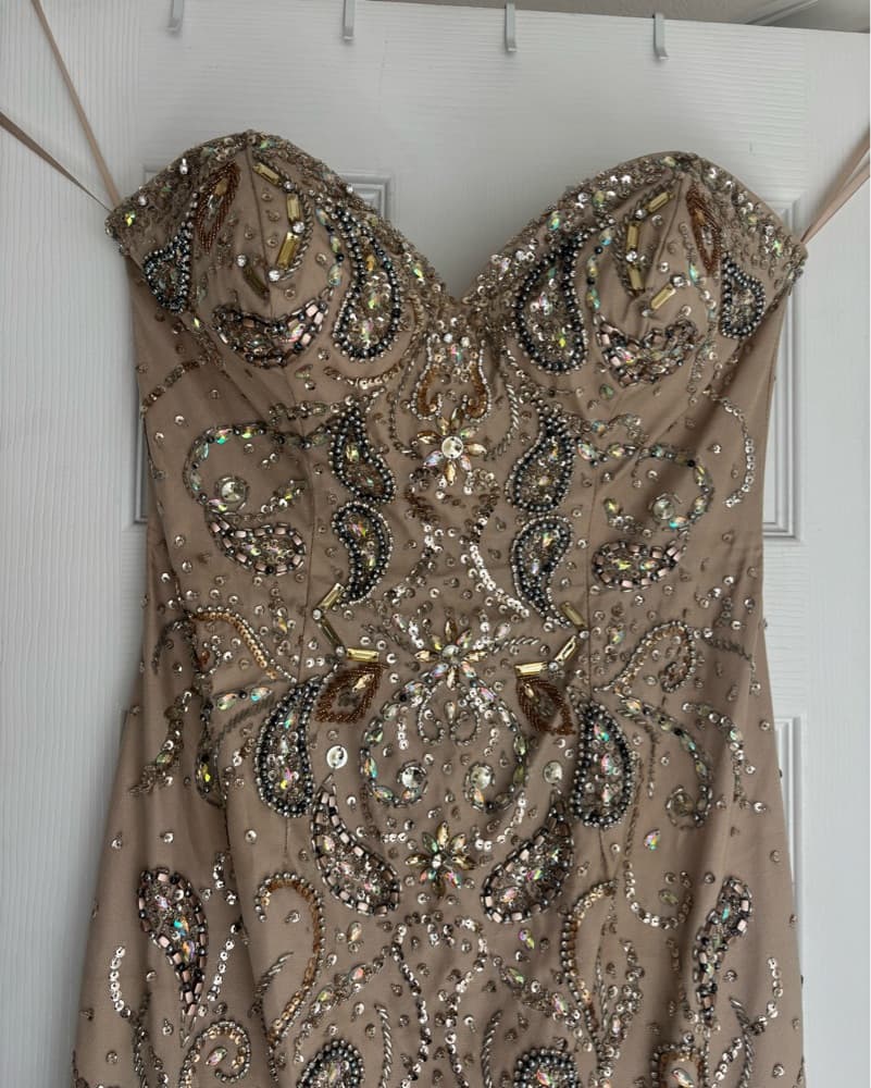 Glamour by Terani Gold Sequin Prom Dre'  - Image 1