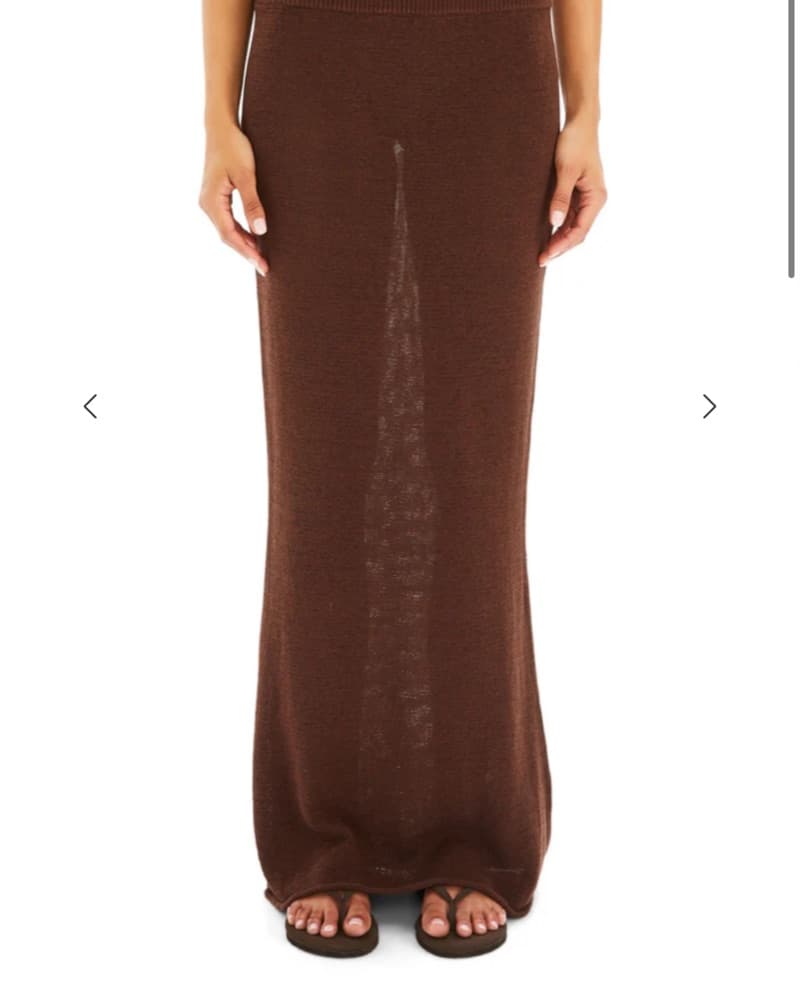 Seroya Brown Maxi Skirt - Image 1