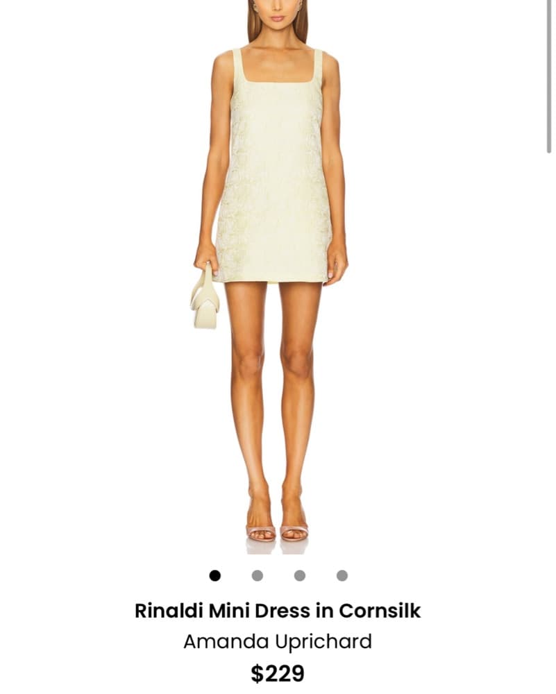 Amanda Uprichard Rinaldi Mini Dress - Image 3
