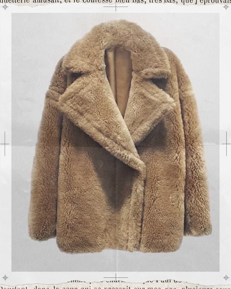 Real Shearling Custom Teddy Coat - Image 3