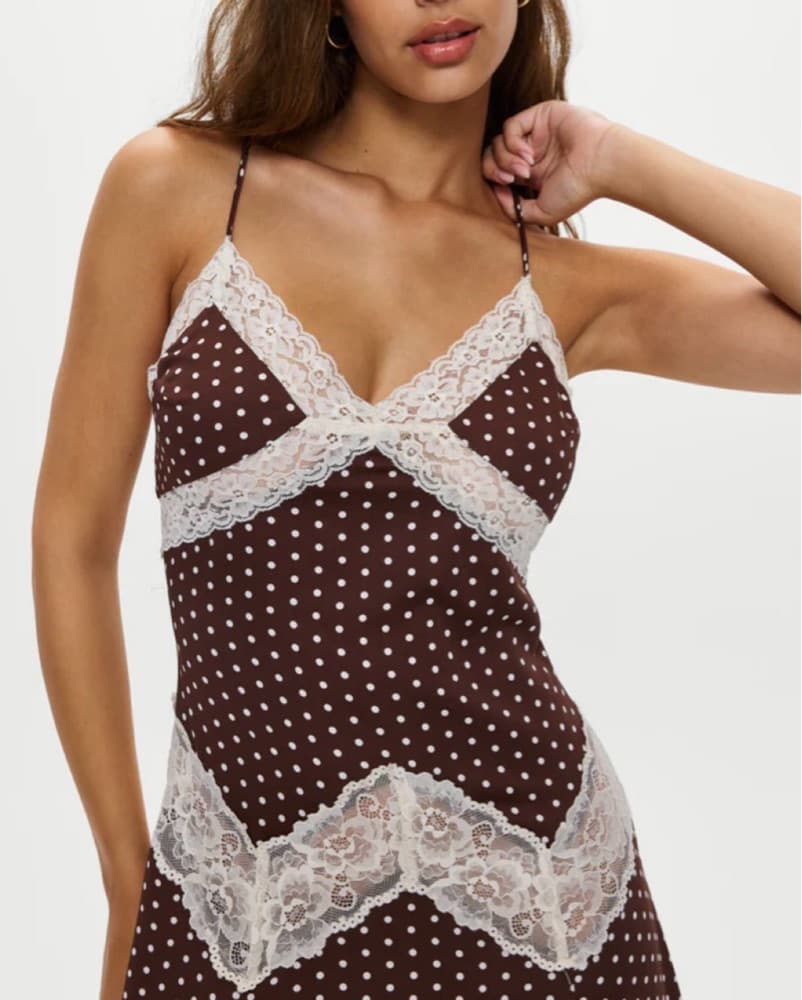Frankies Bikinis Ethereal Lace Maxi Dres - Image 3
